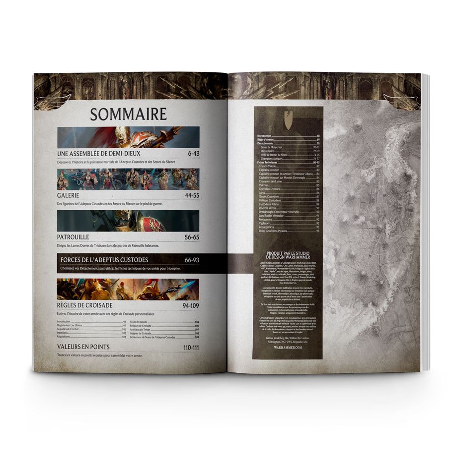 Warhammer 40k - Adeptus Custodes : Codex (FR)