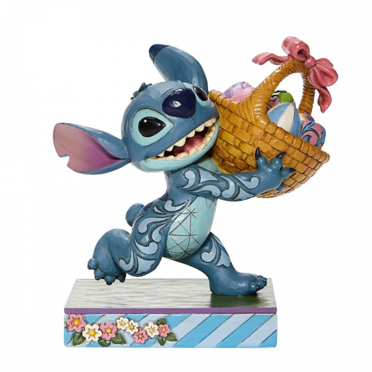 DISNEY Traditions - Stitch with Easter Basket '14.5x9.5x14cm'