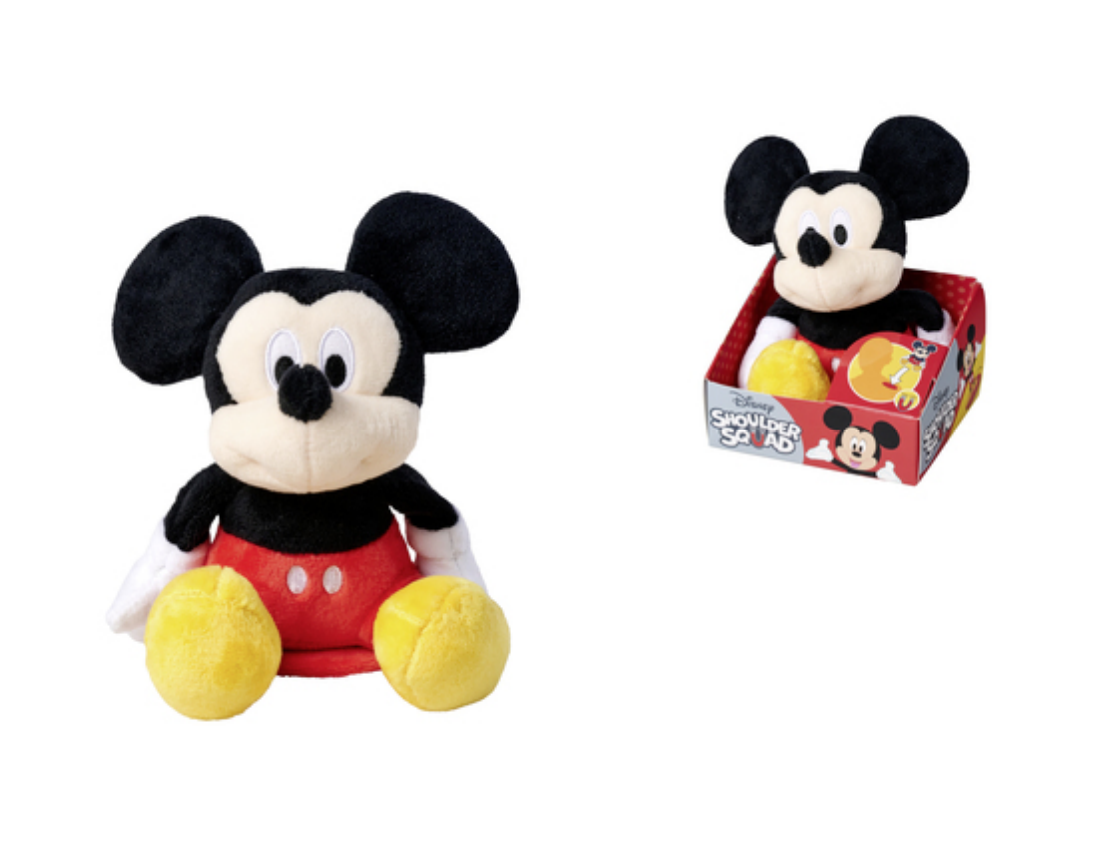 MICKEY - Peluche Epaule avec Aimant - 12cm