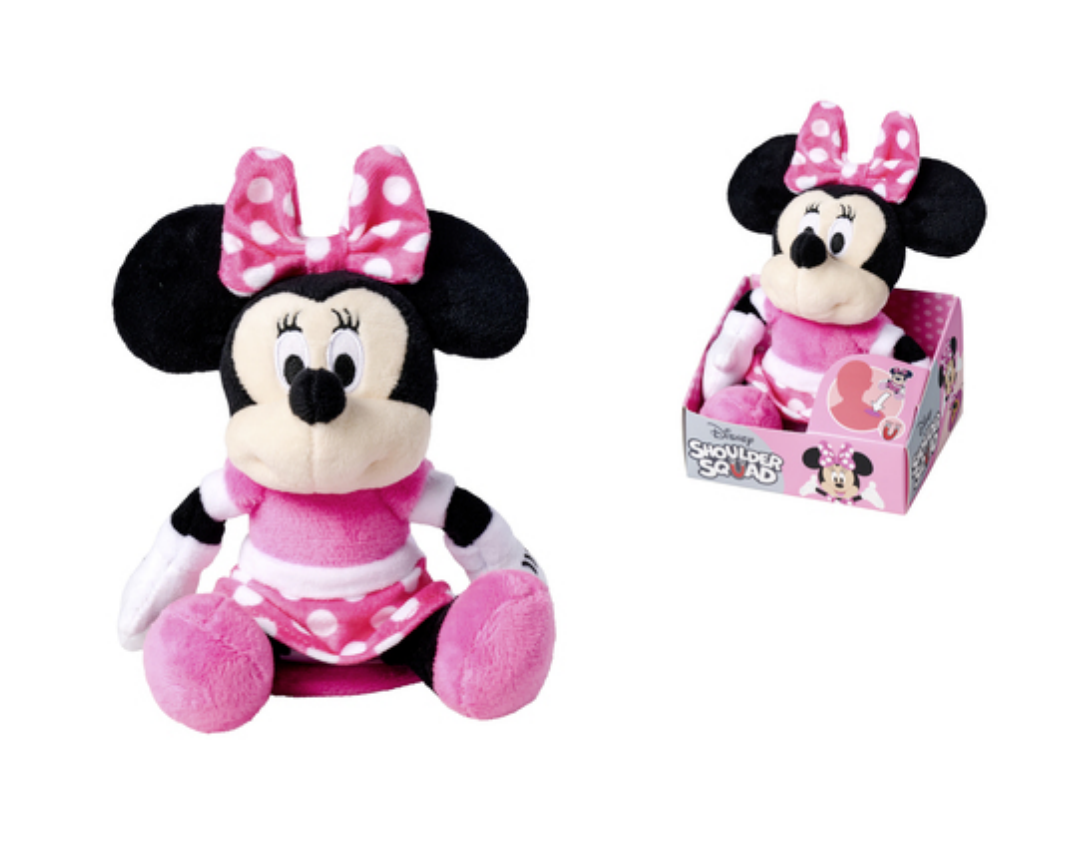 MINNIE - Peluche Epaule avec Aimant - 12cm