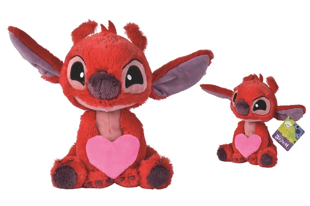 STITCH - Peluche Leroy tenant un Coeur - 25cm