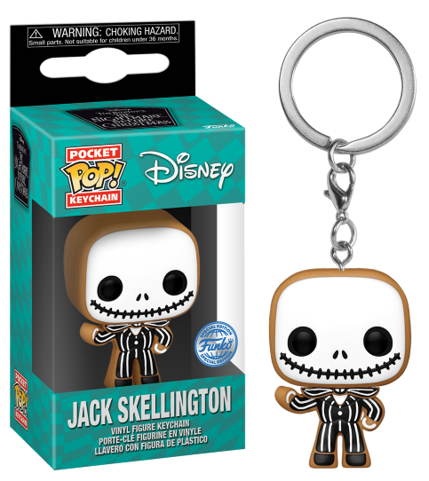 NBX - Pocket Pop Keychains - Jack Skellington Gingerbread