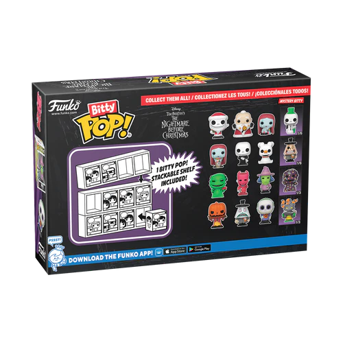 NBX - Bitty Pop 4 Pack 2.5cm - Jack Citrouille