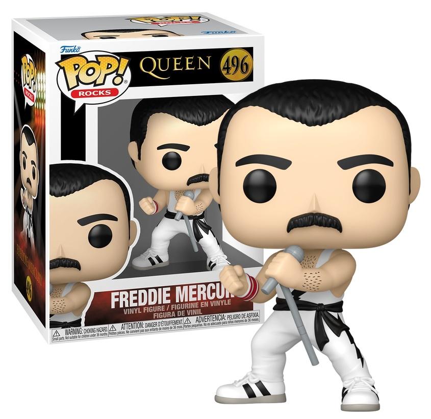 QUEEN - POP Rocks N° 496 - Freddy Mercury (White Singlet)