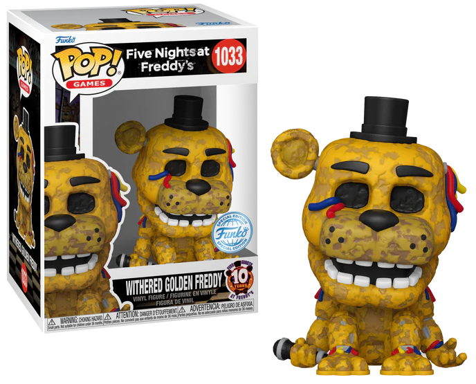 FIVE NIGHTS AT FREDDY'S - POP Gaming N° 1033 - Withered Golden Freedy