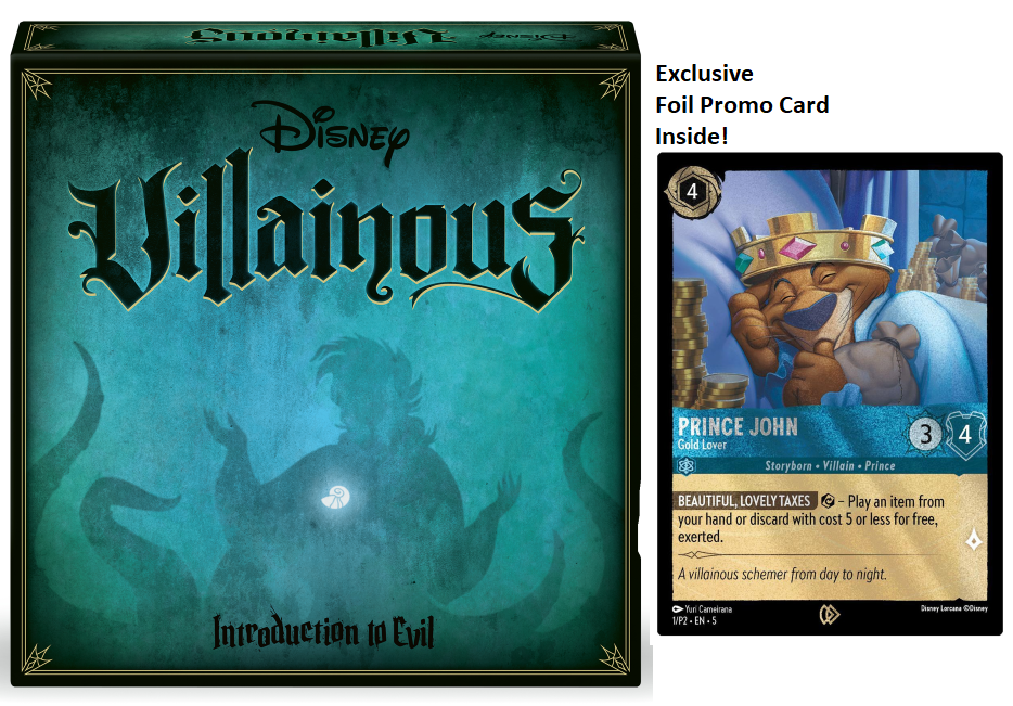 DISNEY VILLAINOUS -Intro to Evil -Jeux de Société (English/anglais) + Carte Lorcana