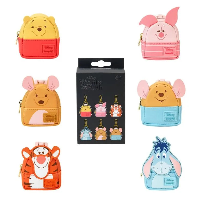 Loungefly - Porte-Clés Mini Sac À Dos Mystère Winnie L'ourson Et Ses Amis - Bijou de sac
