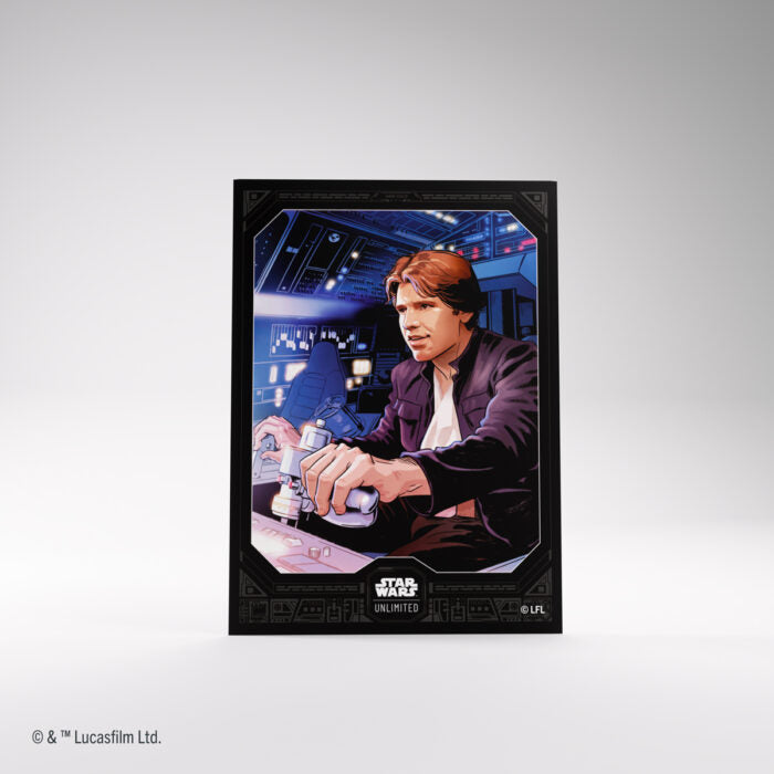 GameGenic / Star Wars Unlimited - 60 Premium art sleeves + 2 clear sleeves Han Solo