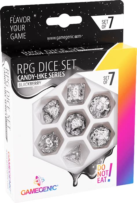 GameGenic : RPG Dice Set - Candy-Likes Series Blackberry (Set of 7)