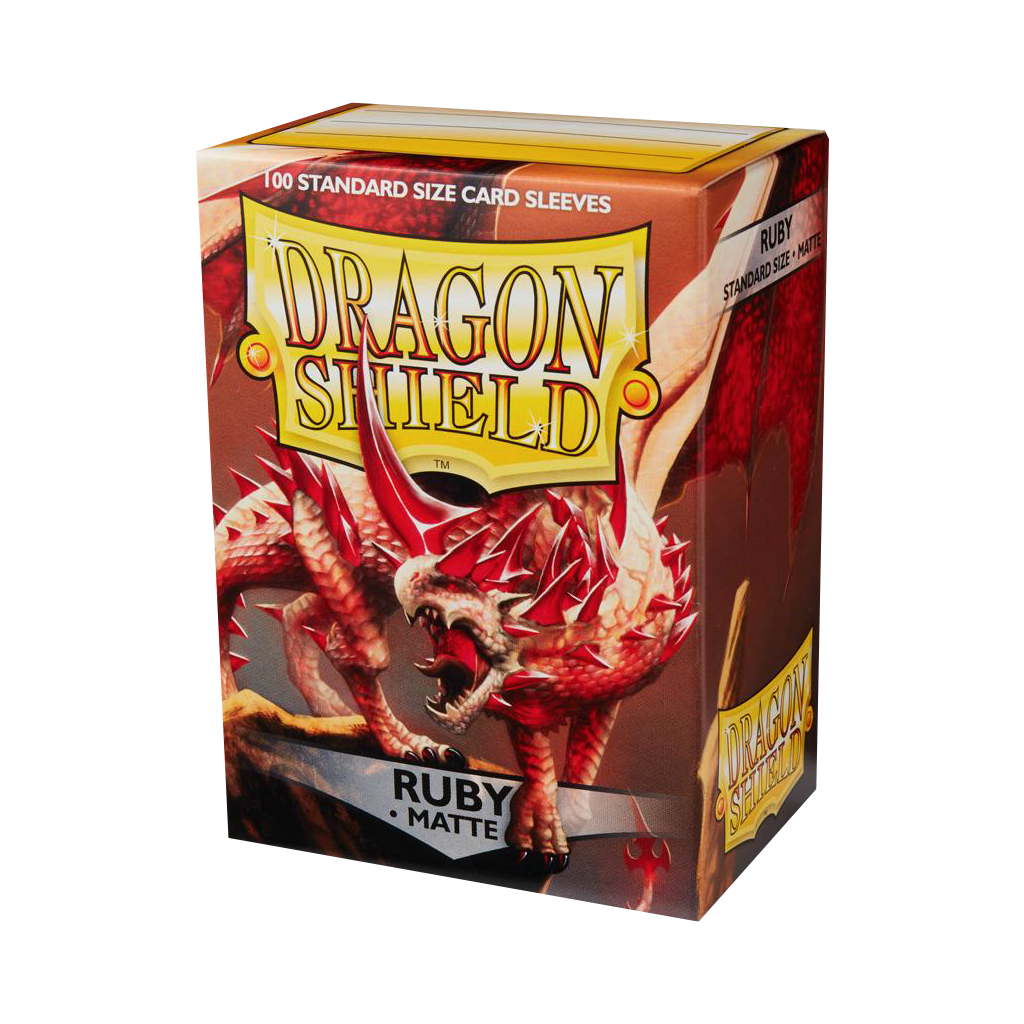 Dragon Shield - 100 Sleeves standard Matte - Ruby