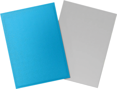Dragon Shield - 100 Sleeves standard Dual Matte - Sky Blue & Silver