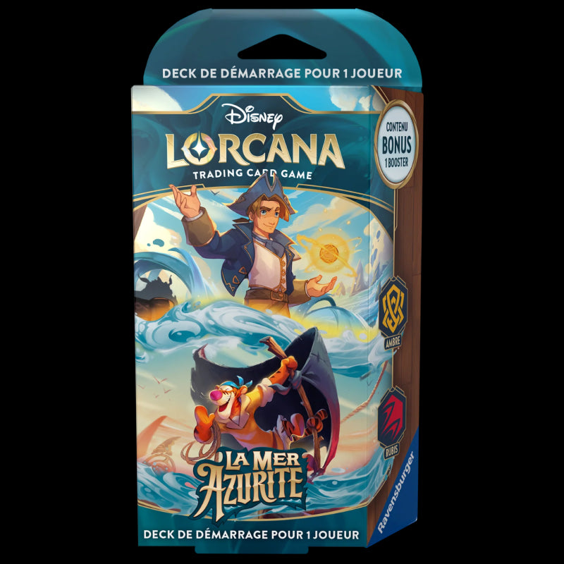 Lorcana - Chapter 6 : Azurite Sea - Starter deck Amber/Ruby Jim Hawkins/Tigger (English)