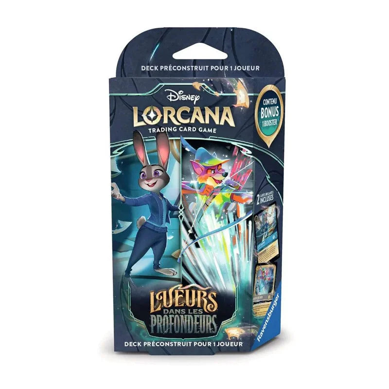 Lorcana - Chapitre 10 : Lueurs dans les profondeurs - Deck de Démarrage: Saphir/Acier - Jody/Robin des Bois (Français)