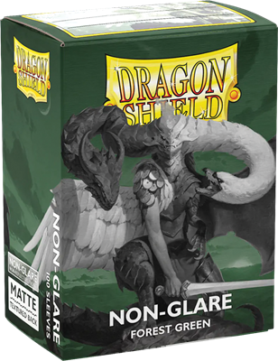 Dragon Shield - 100 Sleeves standard Matte non glare - Forest green