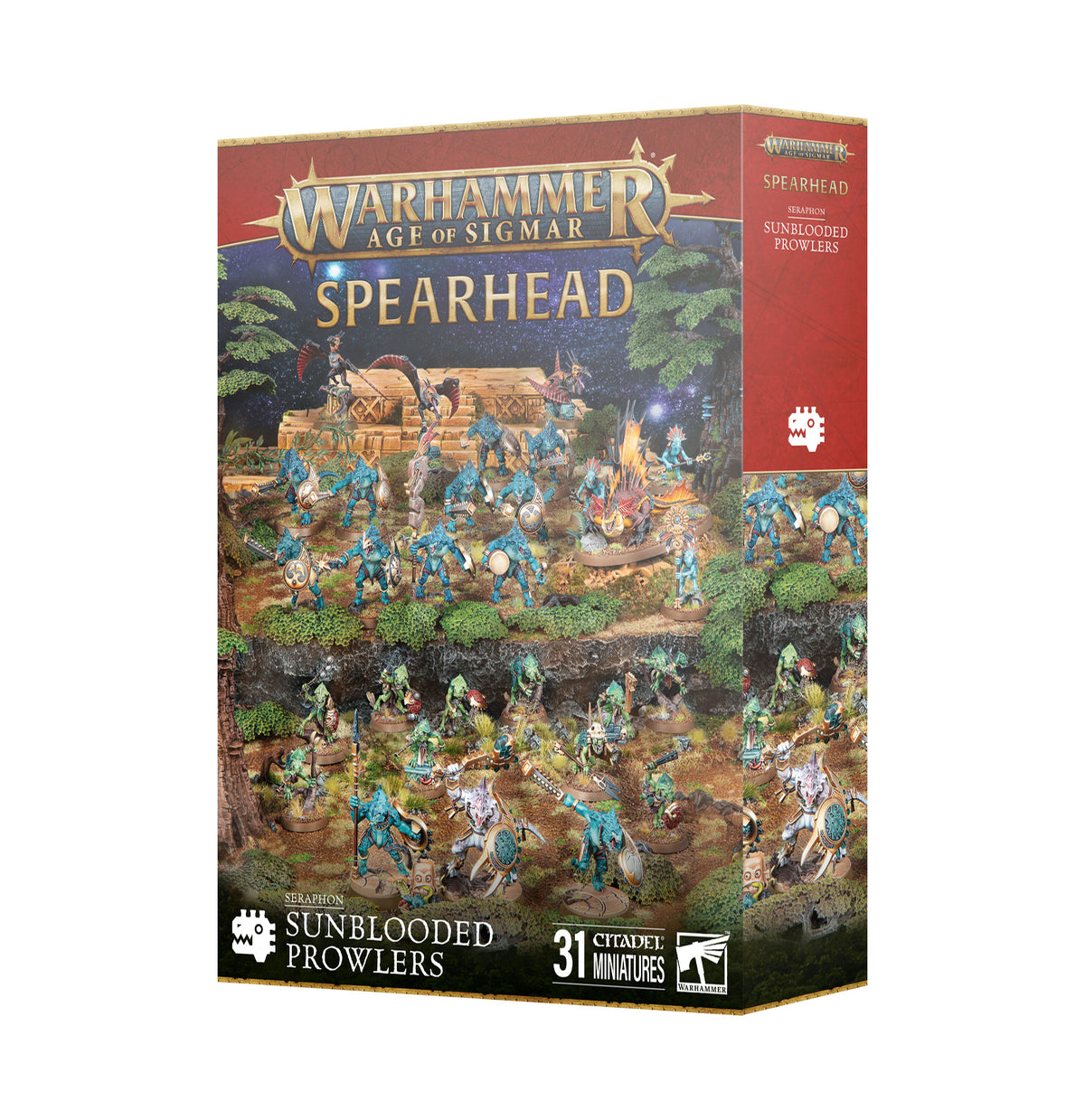 Warhammer Age of Sigmar - Spearhead : Seraphon sunblooded Prowler