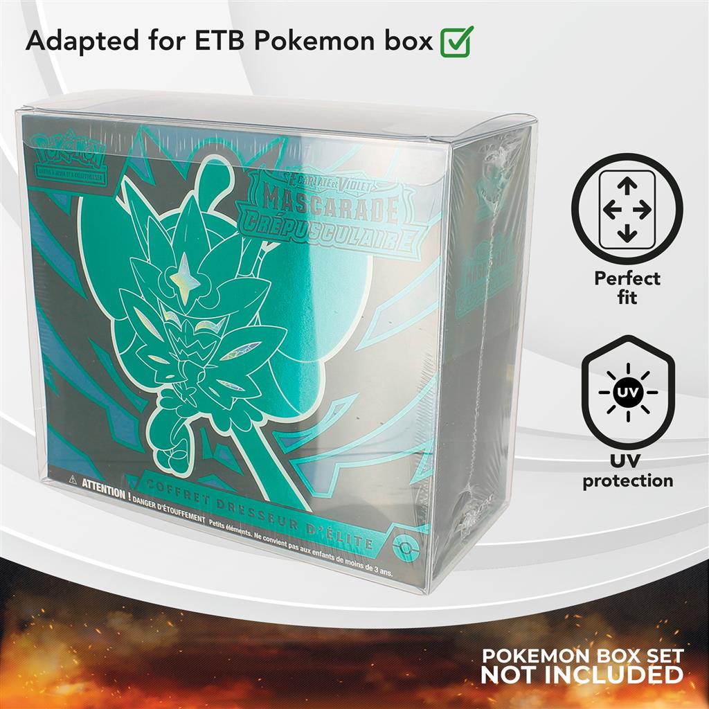 Phoenix Shield - Clear case sleeved - Pokemon Coffret Dresseur d'Elite/Elite trainer box (ETB)