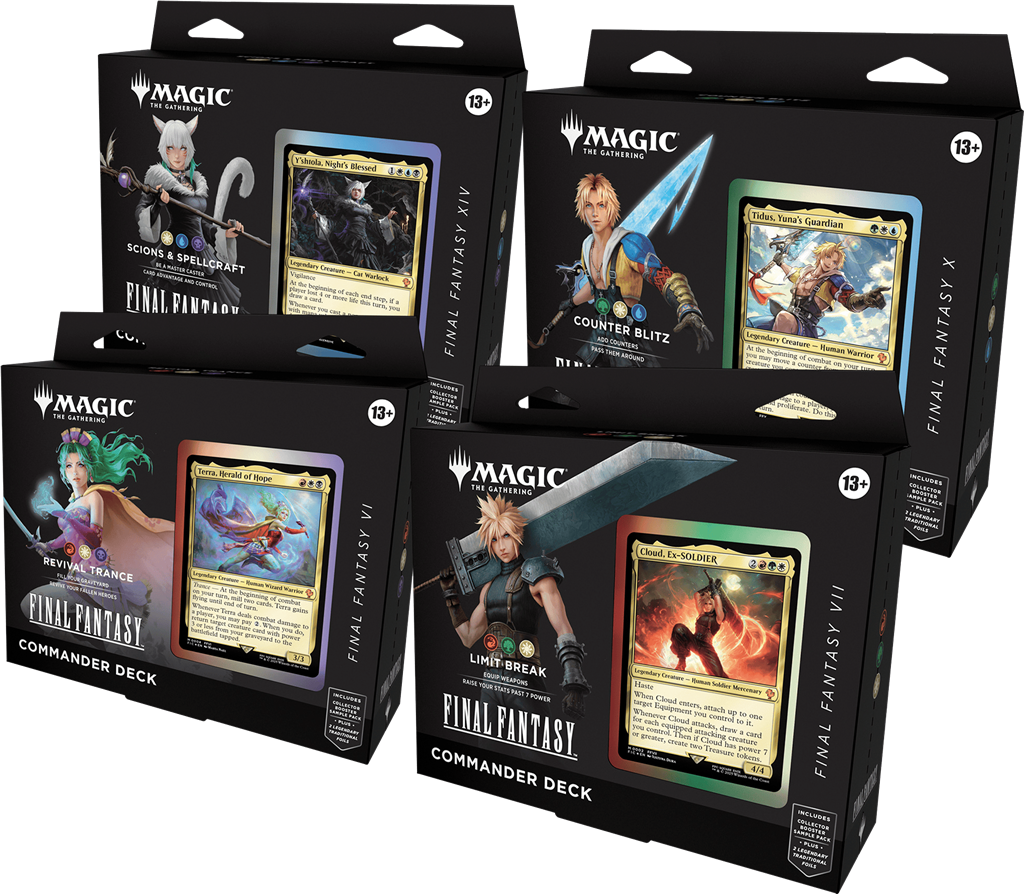 Magic the Gathering x Final Fantasy - Commander deck case (4 decks) (English)