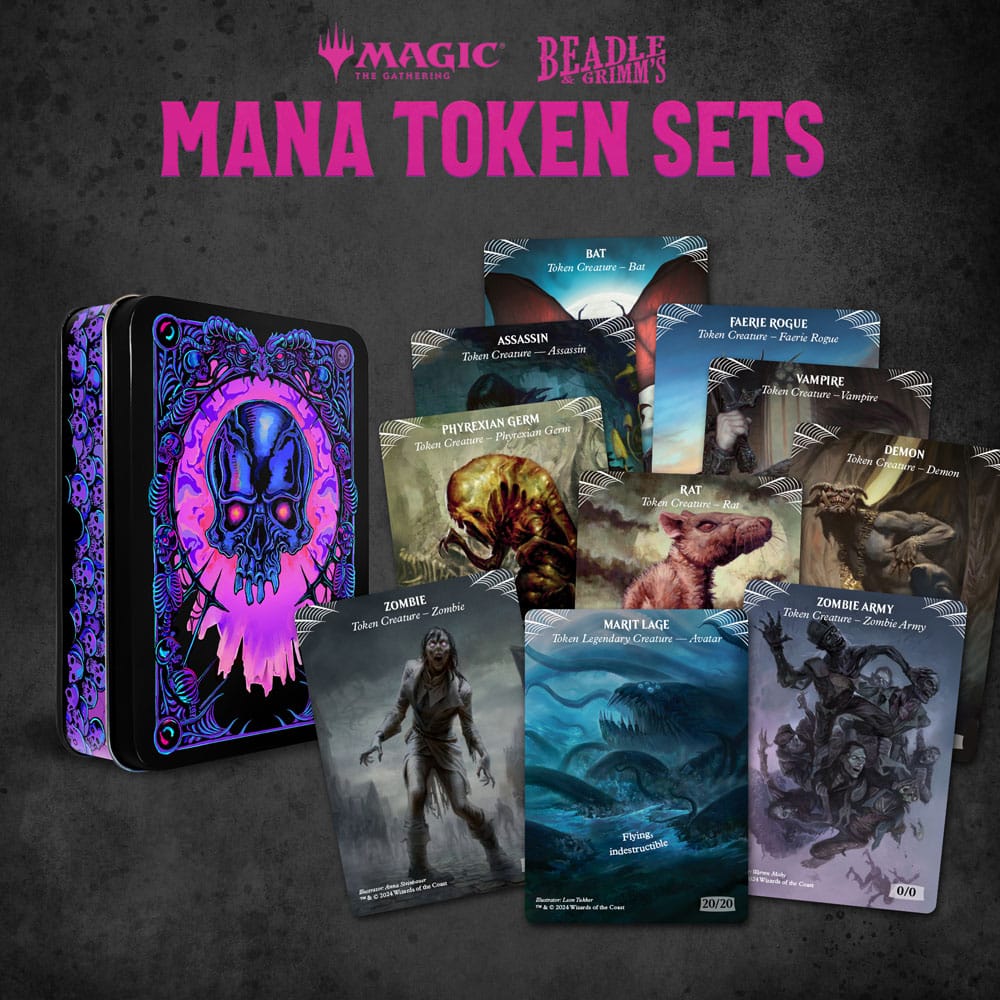 Magic the Gathering - Dice and Token Pack Black Mana