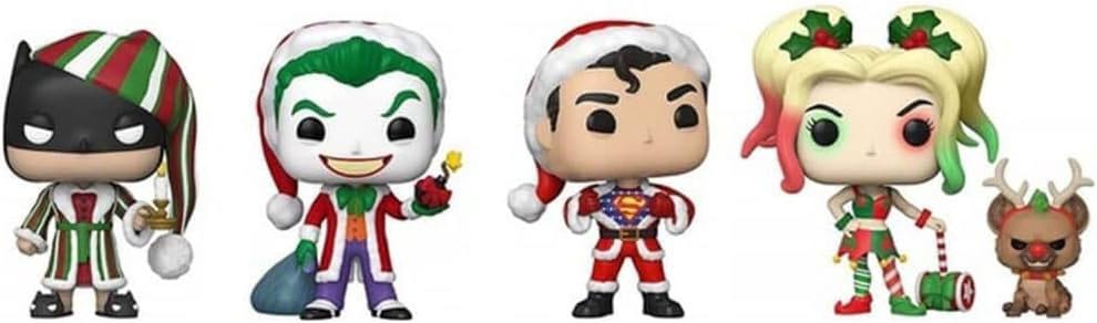 DC Comics pack 4 figurines POP! Heroes Vinyl Holiday 9 cm