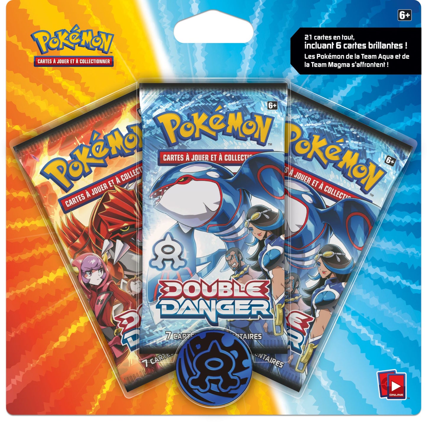 Pokémon - Double Danger - Tripack Kyogre team aqua (français)