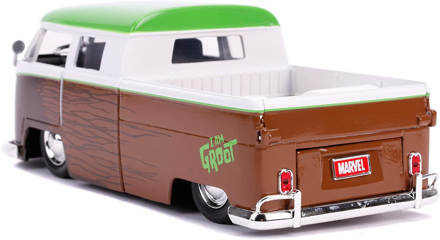Marvel - Groot 1963 VW Bus Pickup + Groot Figurine 1:24