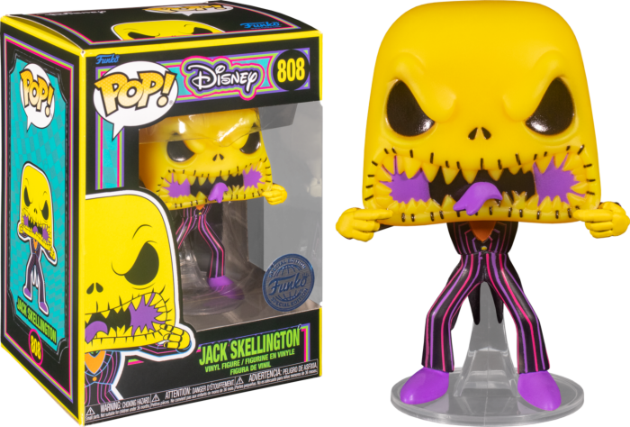 NIGHTMARE BEFORE CHRISTMAS - POP N° 808 - Scary Face Jack BLKLT