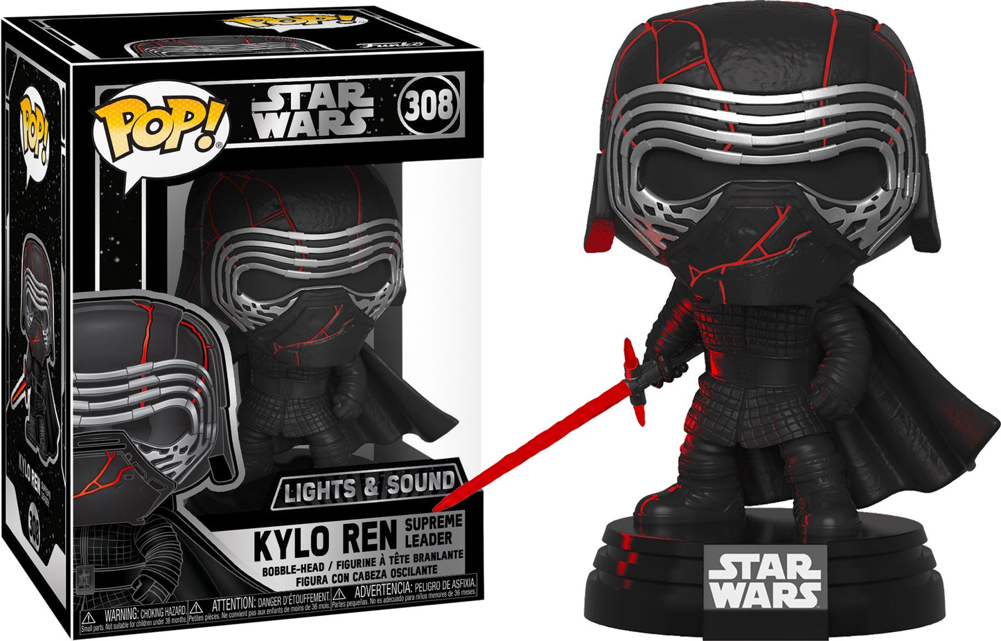 STAR WARS - POP N° 308 - Kylo Ren - Sonore et Lumineuse