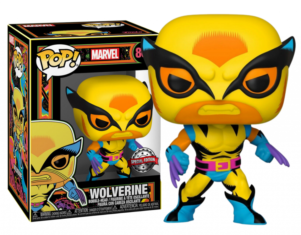 MARVEL - POP N° 802 - Wolverine Blacklight SPECIAL EDITION