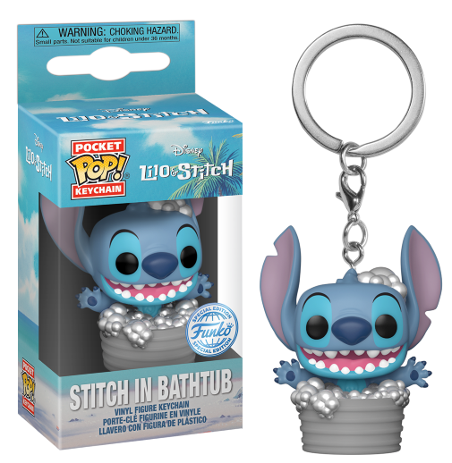 DISNEY - Pocket Pop Keychains - Stitch dans Baignoire