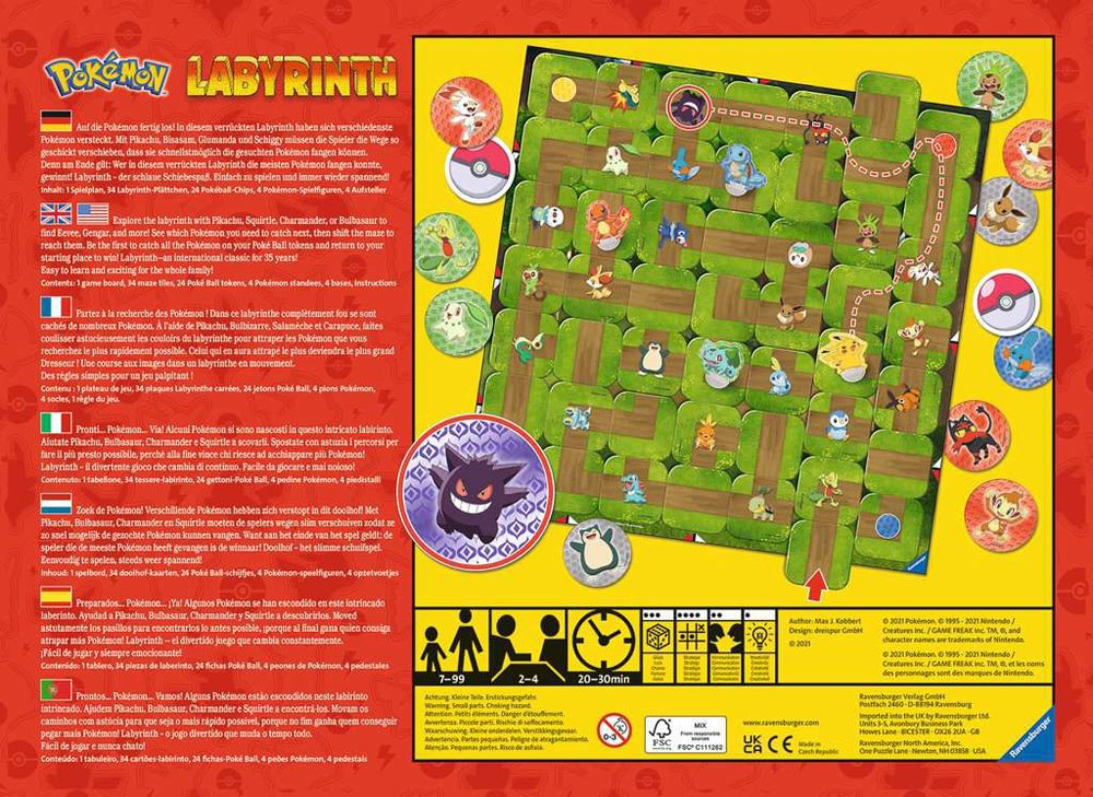 POKEMON - Jeu de Plateau Labyrinth