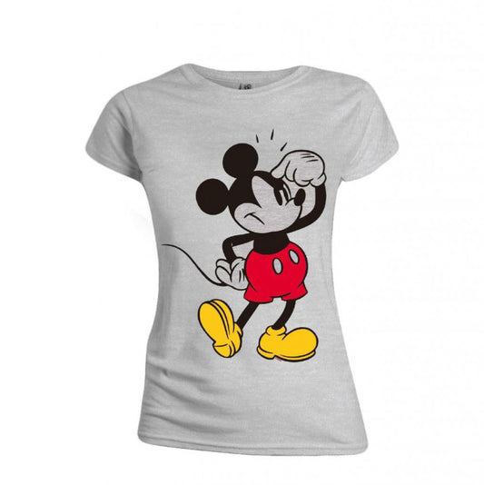 DISNEY - T-Shirt - Mickey Mouse Annoying Face - GIRL (L)
