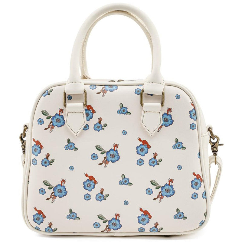 DISNEY - Fox and Hound Floral - Sac bandoulière LoungeFly '26.5x22x13'