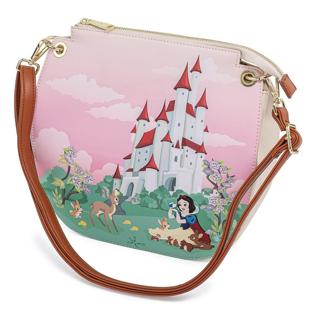 DISNEY - Snow White Castle - Sac bandoulière LoungeFly '30x29x11.5'
