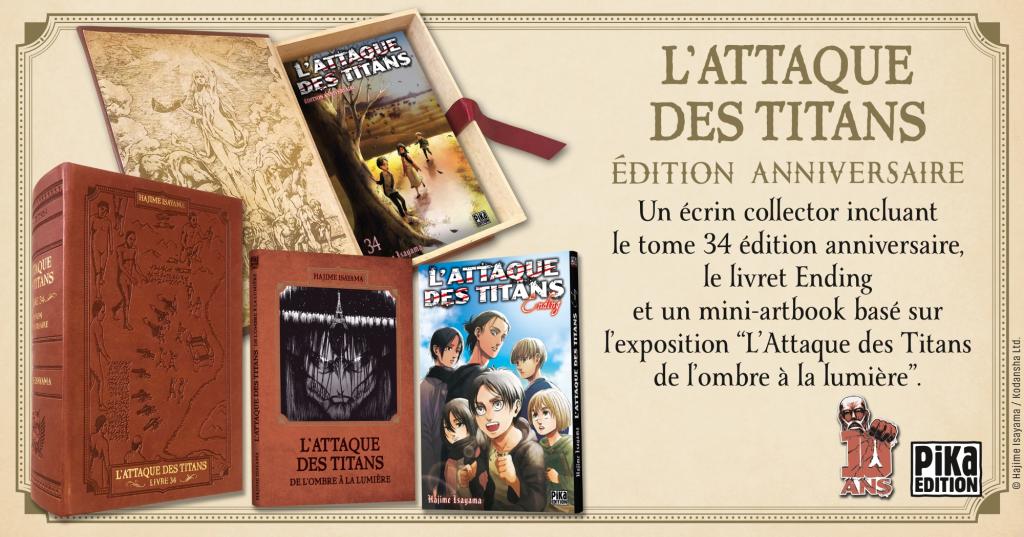 L'ATTAQUE DES TITANS -Tome 34 - Edition Anniversaire