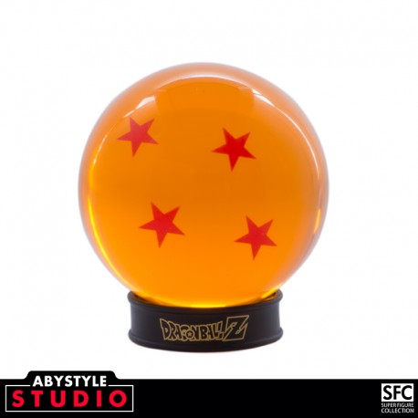 DRAGON BALL - Boule de cristal 4 étoiles 75 mm + socle
