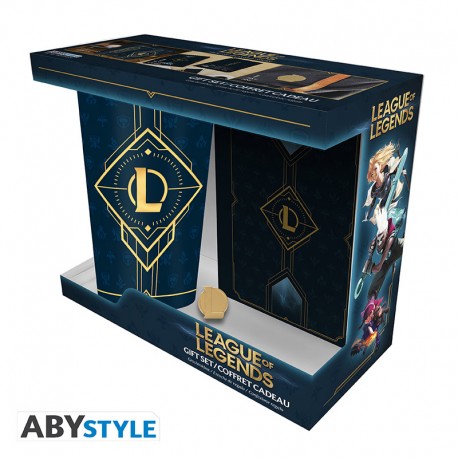 League of Legends - Coffret cadeau (verre XXL + pins + carnet)