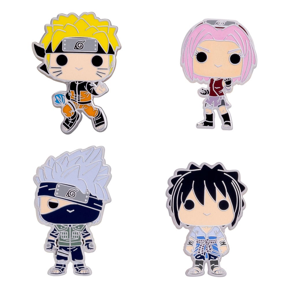 Naruto POP! Pin set 4 pin's émaillés Team 7 4 cm