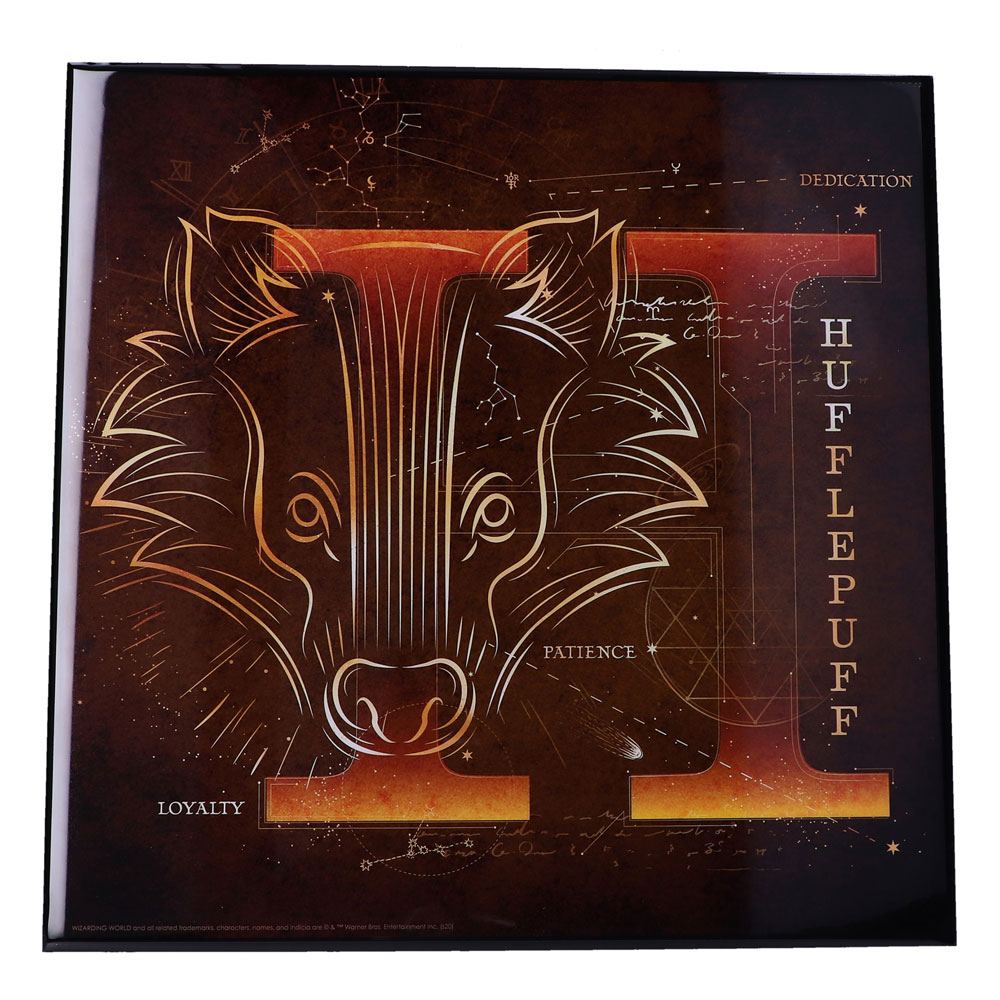 Harry Potter décoration murale Crystal Clear Picture Hufflepuff Celestial 32 x 32 cm