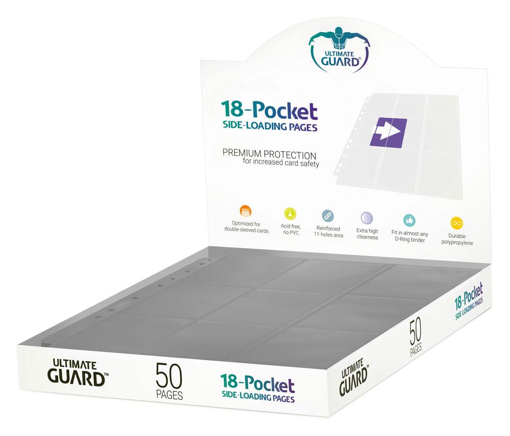 Ultimate Guard 18-Pocket Pages Side-Loading Gris (50)