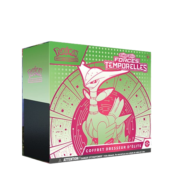 Pokémon - Ecarlate et Violet : Forces Temporelles EV 5 - Coffret dresseur d'élite ETB : Vert-de-Fer (carte promo Epine-de-Fer) (français)