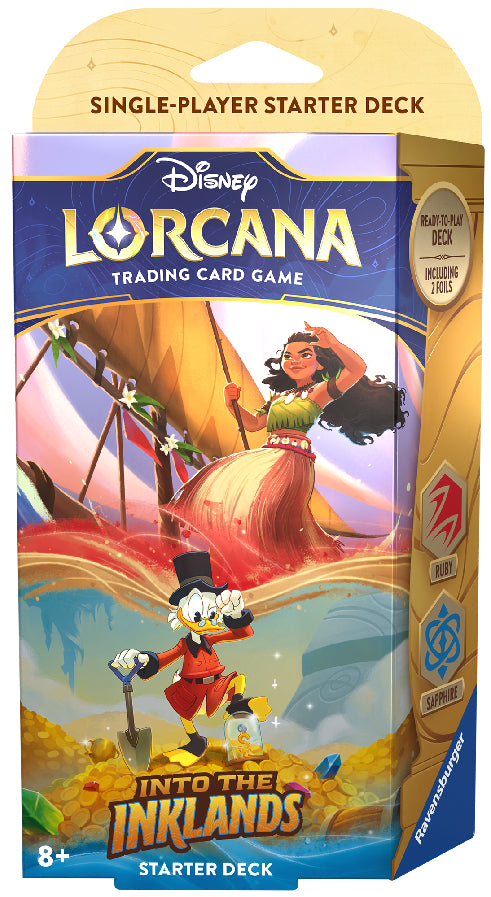 Lorcana - Chapter 3 : Into the Inklands - Starter deck Moana/McDuck ruby/saphhire (English)