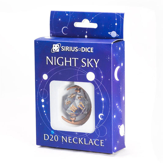 Sirius Dice - Night Sky D20  Necklace
