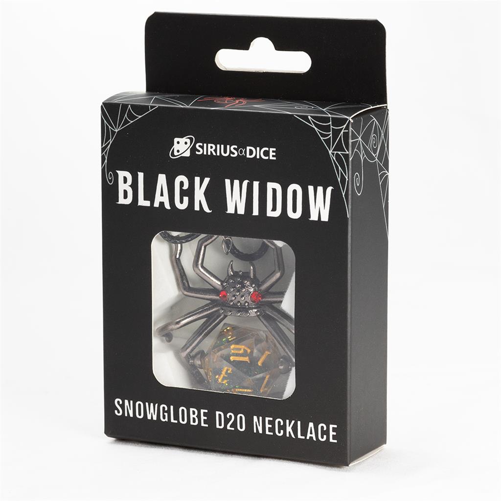 Sirius Dice - Black Widow D20 Necklace