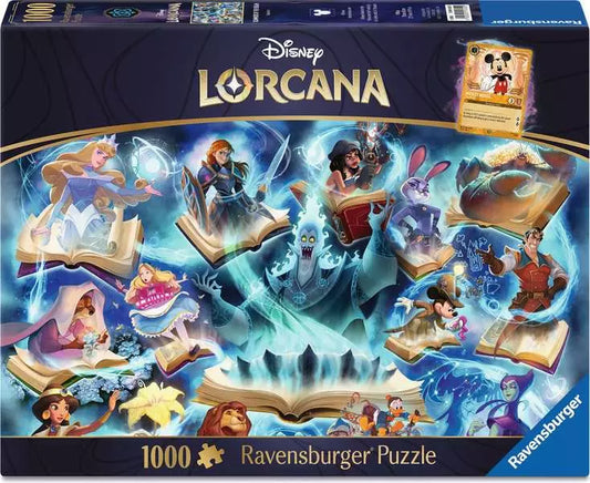 Disney - Puzzle Lorcana saphir 1000 pièces + carte promo