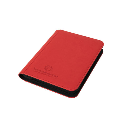 TreasureWise - WiseGuard Zip Binder 4 (160 cartes) - Rouge