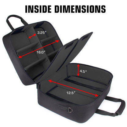 USA Gear - Deck Box Bag Travel Case: Black
