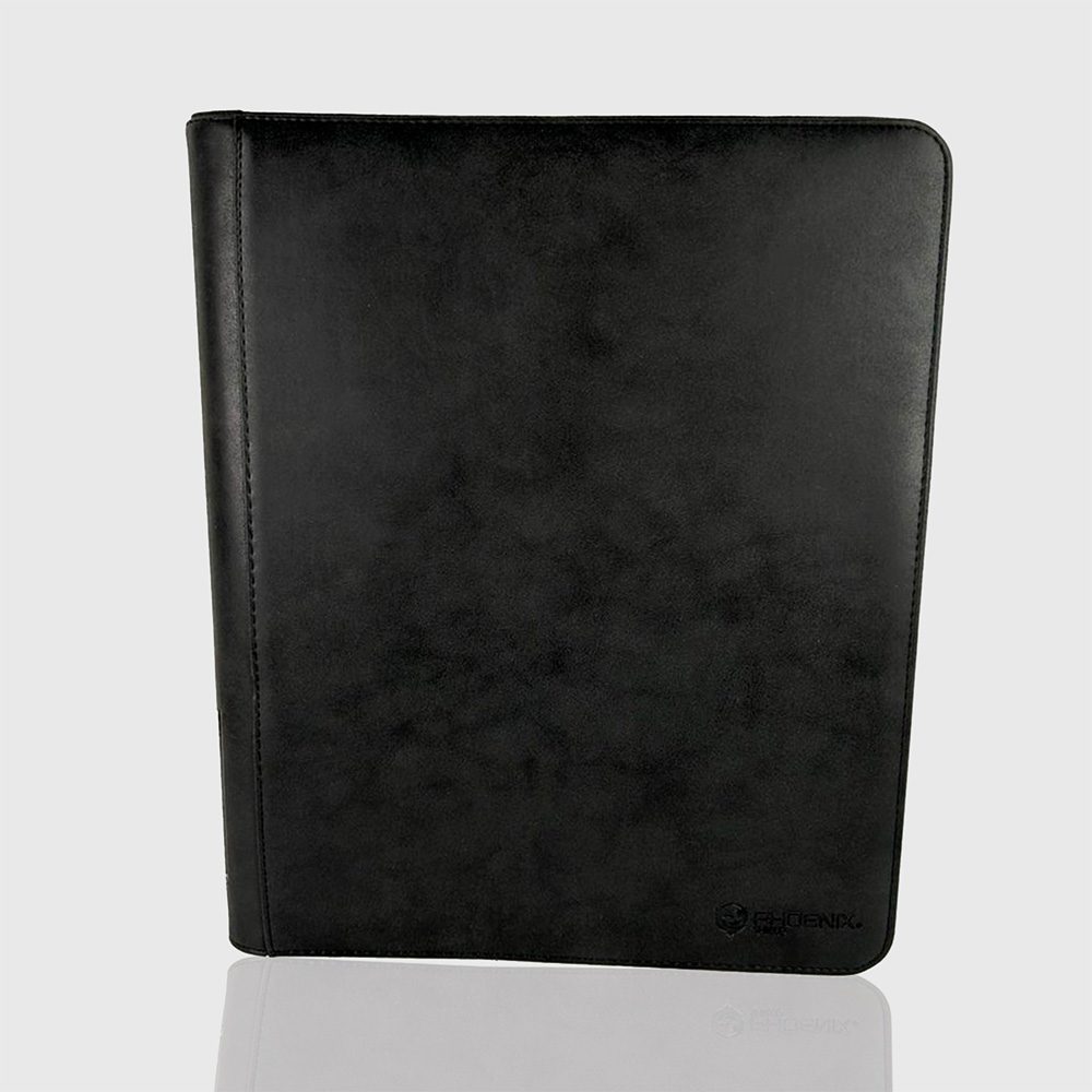 Phoenix Shield - Toploader - Luxe - ZIP 9-pockets Black (360 cards)