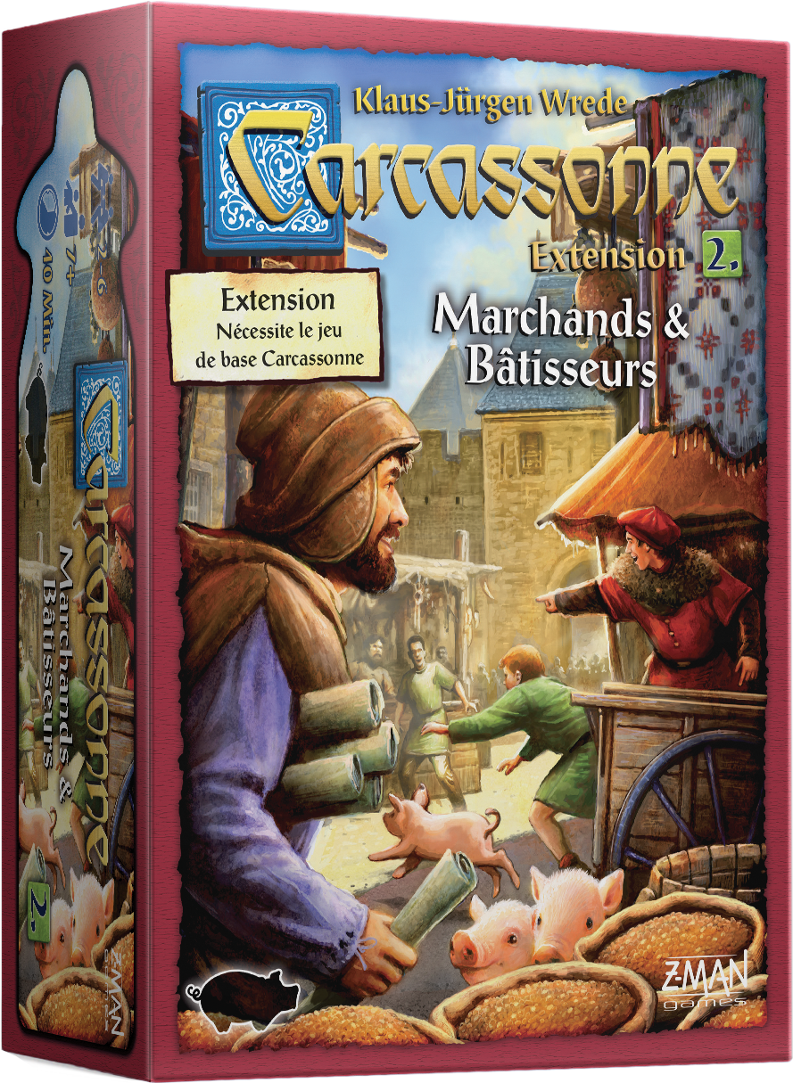 Carcassonne - Ext. 02 Marchands et Bâtisseurs (français)