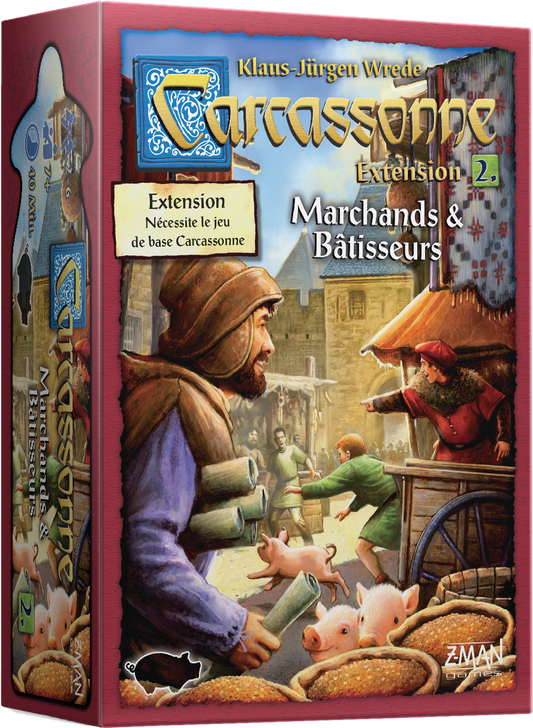 Carcassonne - Ext. 02 Marchands et Bâtisseurs (français)