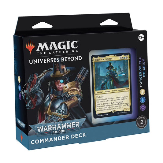 Magic the Gathering - Universes Beyond : Warhammer 40k - Commander Deck : Forces of the imperium (English)